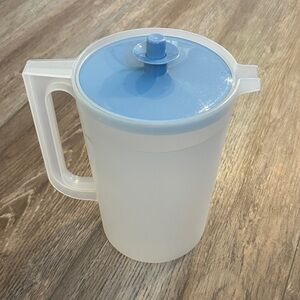 Tupperware Blue and White Vintage Pitcher